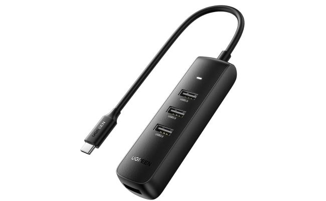 UGREEN MC-456 USB C Hub, Type C to USB 3.0 4 Ports Adapter Compatible with MacBook Pro/Air 2020/2019, iPad Pro, Dell, Chromebook and More